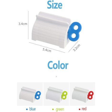 SHINING HOUSE Pieces Toothpaste Squeezer Dispenser, Creative Bathroom Toothpaste Tube, Rolling Toothpaste Squeezer Seat Holder Rotating Toothpaste Dispenser for Cosmetics, Cream, Paints