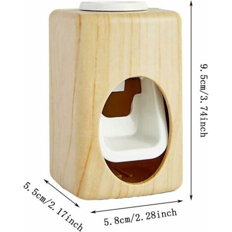 SHINING HOUSE (2Pcs)Self-Adhesive Toothpaste Dispenser Wall Mounted Toothpaste Squeezer Automatic Toothpaste Dispenser Self-Adhesive Wall Mounted Toothpaste Dispenser for Bathrooms