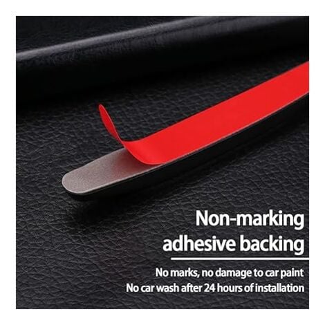 SHINING HOUSE Pack Car Bumper Strips, Anti-Scratch Car Rearview Mirror Edge Guards, Anti-Scratch Car Side Door Protectors for All Vehicles (Grey)