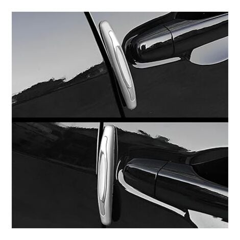 SHINING HOUSE Pack Car Bumper Strips, Anti-Scratch Car Rearview Mirror Edge Guards, Anti-Scratch Car Side Door Protectors for All Vehicles (Grey)