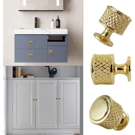 SHINING HOUSE Pieces Gold Cabinet Knobs, Single Hole Drawer Knobs, Gold ...