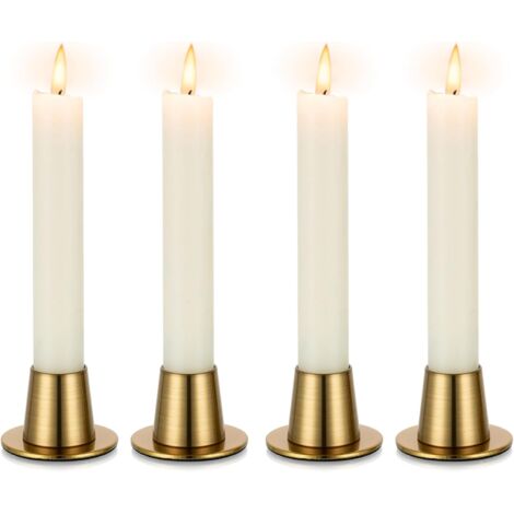 Candle Holder, Image 3 Pcs Matte Black Taper Candle Holder, Rust-Proof, Non-Slip And Durable, Metal Taper Candle Stick Holders For Home Décor