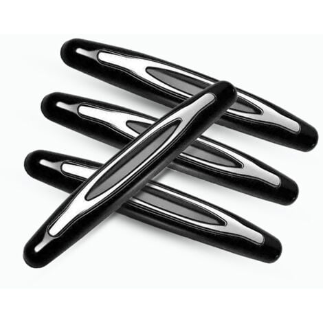 SHINING HOUSE Door Edge Protector 4 Pcs Car Bumper Protection Trim Anti Collision Strips for Car Front and Rear Door Bumper Protection Black