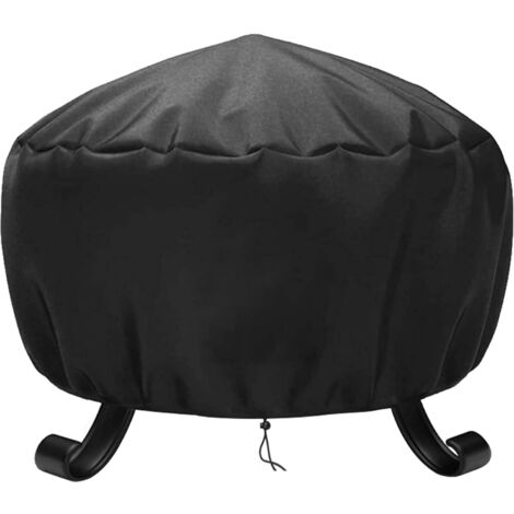 SHINING HOUSE Waterproof Round Barbecue Fire Pit Cover, Windproof, Tear-Resistant Fire Pit Cover, Barbecue Fire Pit Cover, Fire Pit Covers (ø77x31cm)