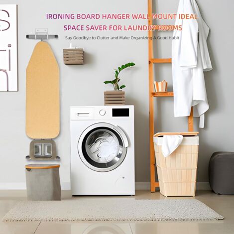 Ironing Board Hanger & Iron Stand - Wall Mounted Rack For Ironing Board And Electric Iron