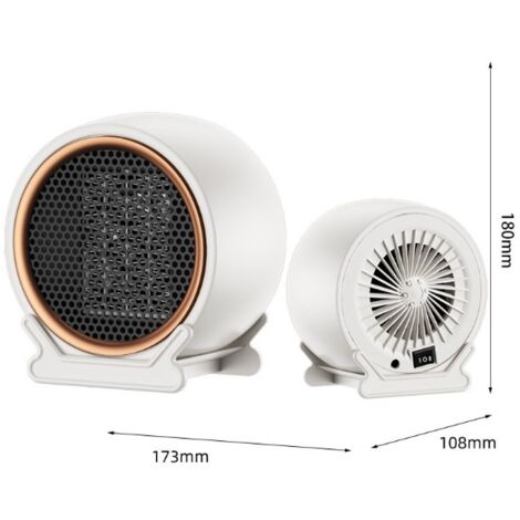 SHINING HOUSE Space Heater, 1200W PTC Portable Electric Heater, Fan Heater, 2 Modes, Bathroom Fan Heater for Living Room, Bedroom, Bathroom