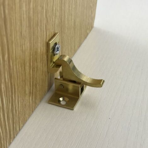 SHINING HOUSE 90 Degree Right Angle Door Lock - 2Pcs Sliding Lock Barrel Buckle Locking Bolts with Screws for Toilet Doors and Windows, All Types Interior Hardware