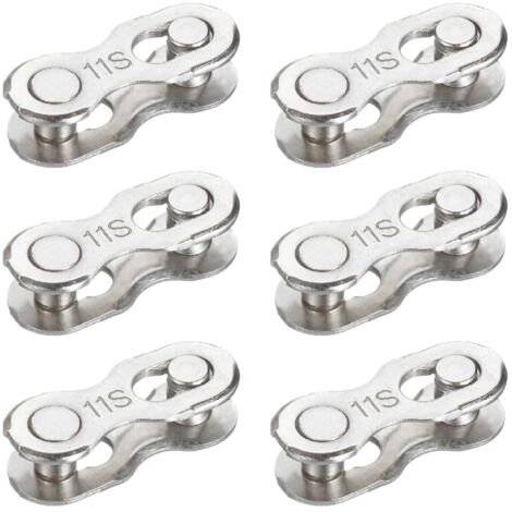 1 Speed Bike Chain Missing Link 4Pairs (Silver