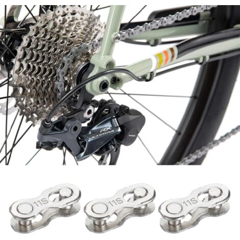 SHINING HOUSE 3 Pairs Bike Chain Link Bicycle Missing Link for 11 Speed Chain Mountain Bike Chain Link Connector