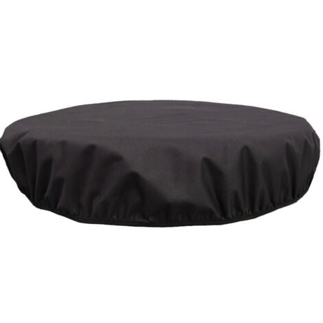 SHINING HOUSE Round Fire Pit Cover, Outdoor Fire Pit Cover - Full Coverage Outdoor Fireplace Cover, 600D Oxford Patio Fire Pit Protector for Built-in Round Fire Pits