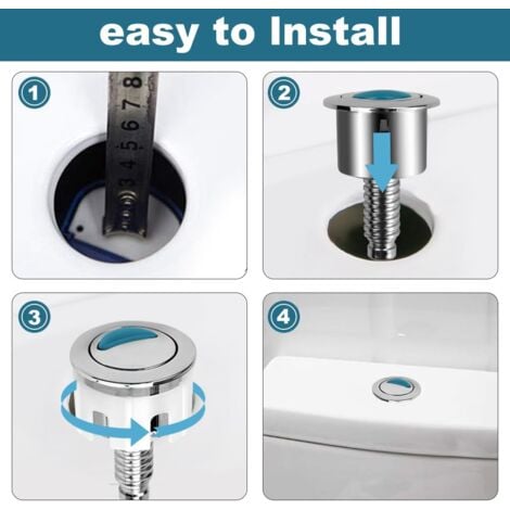Toilet Flush Buttons, Toilet Flush Push Button, Replace Toilet Flush Button, Half Flush or Full Flush
