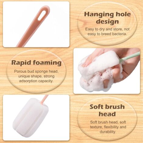 Pieces Bottle Brush, Baby Bottle Cleaner Sponge with Handle Bottle Cleaning Brush for Cups Teapot