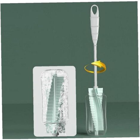 1pc Baby Bottle Brush Bottle Brushes with Long Soft Handle Silicone Bottle Cleaner for Cups Mugs Kettles Wine Glasses