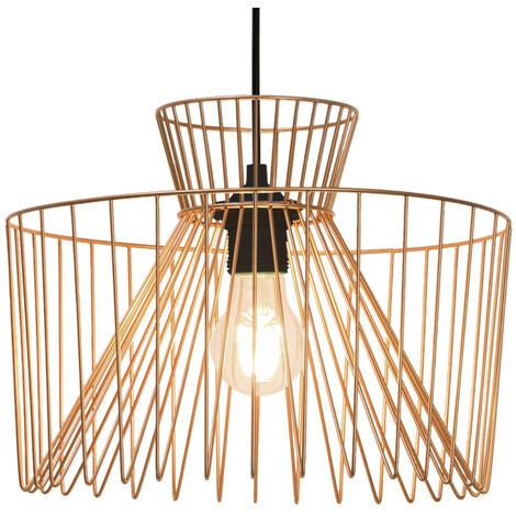 Suspension d'intérieur Glascow 120cm réglable métal doré compatible LED (1/4)