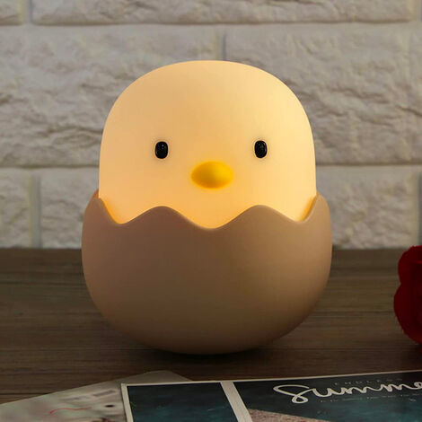 Veilleuse Piou pour enfant tactile en silicone LED