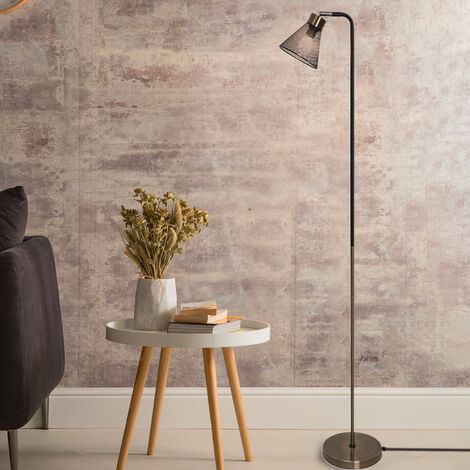 Lampadaire de salon Garvin 140cm métal noir et laitonné (1/3)