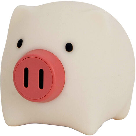 Veilleuse Piggy pour enfant tactile en silicone LED