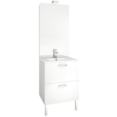 Aquarine – Miroir rectangulaire de salle de bain 103x60cm – Design sans contour – Large champ de vision – Pour installation au-dessus d'un meuble (1/4)