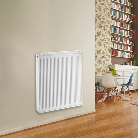 De Dietrich – Radiateur eau chaude acier blanc 22IHC – Réversible – Raccordement central – Dimensions L60xH70 – Puissance 1150W (1/5)