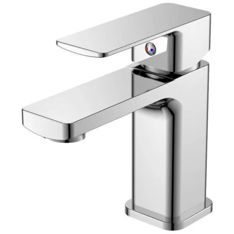Robinet de salle de bain et WC mitigeur lavabo chromé avec vidage (1/3)