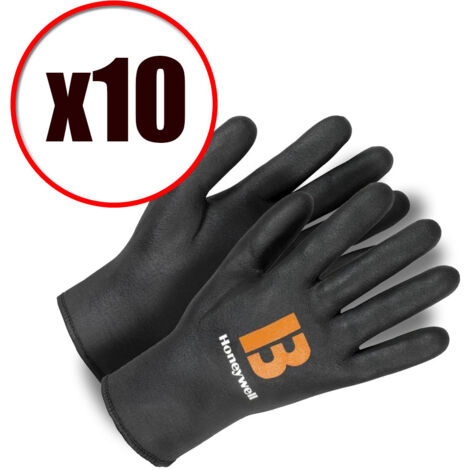 Lot de 10 paires de gants de travail paume en PU Honeywell Deep Trill EN388 EN420 Taille - Taille 7