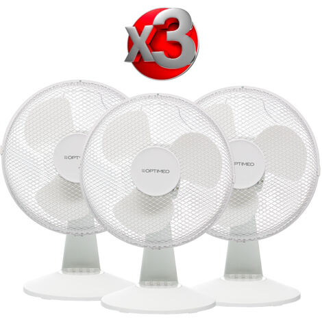 Lot De 3 Ventilateurs Anti-mouches De Table Rechargeables USB - Silencieux, Pour Terrasses Et Restaurants - 8