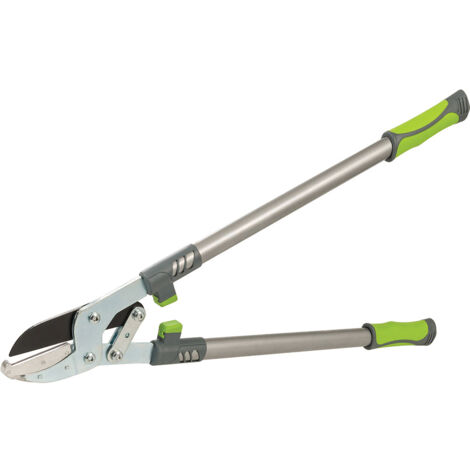 Silverline – Cisaille coupe-branches à enclume 73cm – Acier tubulaire ovale – Revêtement anti-adhérent – Poignées antidérapantes pour coupe précise