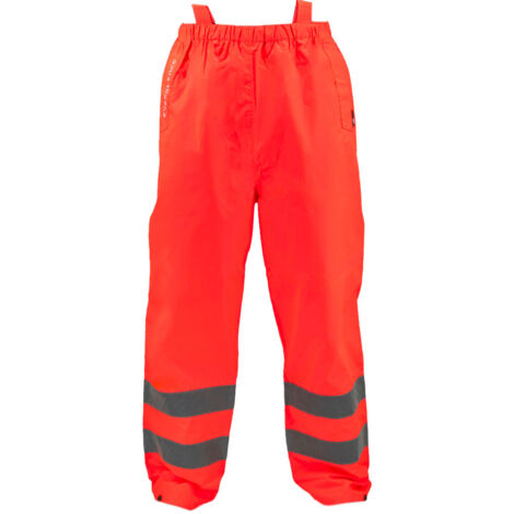Pantalon de pluie imperméable haute visibilité Surpantalon intemperies Taille - L (1/5)