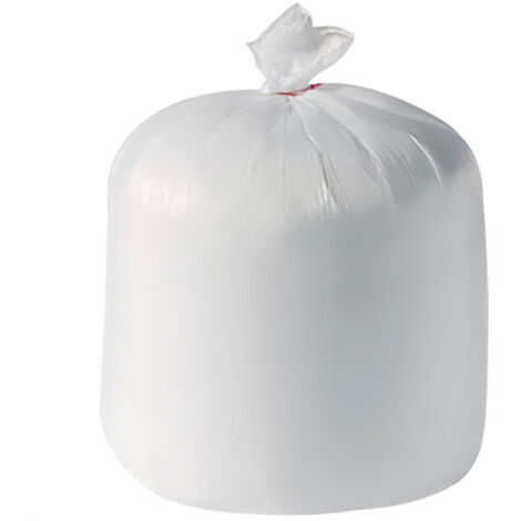 Lot 500 sacs poubelle à déchet Rouleaux de 20L 30L 50L 100L 110L 130L Litres Taille - 100L-BLANC