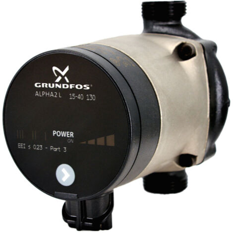 Grundfos – Circulateur Alpha2 L 15-40 – Pompe de circulation 22W – Entraxe 130 mm – Tension 230V – Pression max 10 bar