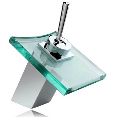 Robinet Mitigeur LED Bec Cascade au design luxueux pour vasque