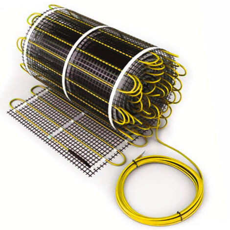 Tapis de cable chauffant electrique 500W pour chauffage au sol 4m2 avec Thermostat
