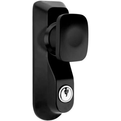 Poignée de porte exterieure Bricard Manoeuvre pour serrure ou barre antipanique réversible Noir (1/5)