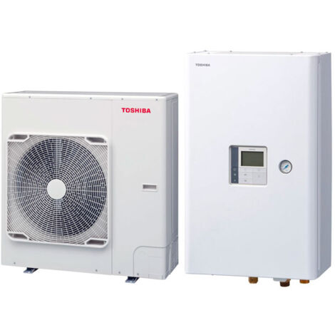 Toshiba – Pompe à chaleur air eau bibloc 11 kW – Module hydraulique compact 6 kW – Classe A+++ – Technologie R32 – Installation flexible jusqu'à 30 m
