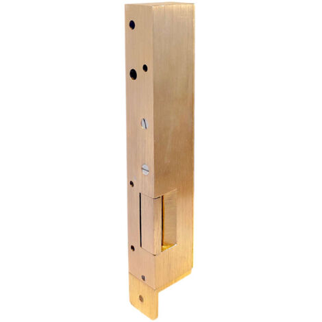 Gache électrique en applique 12V serrure verticale contact stationnaire 158 mm droit Beugnot 12
