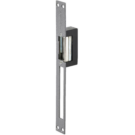 Gache électrique en applique électro inversé 12V serrure verticale 89 mm réversible Beugnot NIE