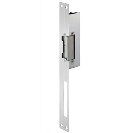 Gache électrique à encastrer renforcée 24V réversible 107 mm à émission Beugnot 500