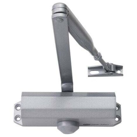 Ferme-porte Bricard Argent bras compas fermeture automatique jusquà 60 kg Force 3