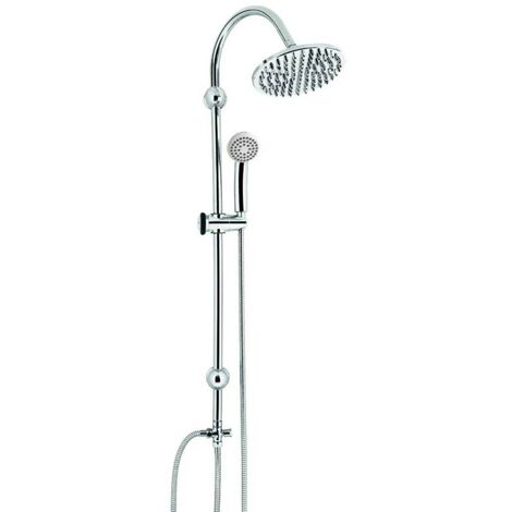 Kit promotion douche : tete de douche ronde, Ø 250mm, inox, avec