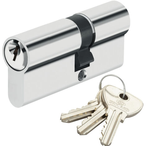Cylindre de sécurité pour porte barillet 30 x 50 mm Alpha Bricard 3 clés