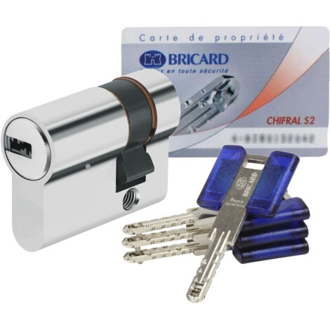 Cylindre de serrure à bouton P6PS Abus 30boutonx45