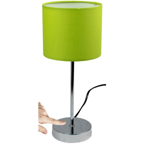 Jago® Lampe de Chevet Tactile Table à Poser Abat-Jour en Tissu éclairage  Lumière