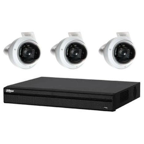 Kit de Vidéosurveillance Dahua DVR HCVR8208AS3 et 3 Caméras Dôme HDCVI PTZ SD502251HC (1/3)