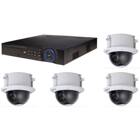 Kit de Vidéosurveillance Dahua DVR HCVR8208AS3 et 4 Caméras Dôme SD52C225IHCS2 (1/3)