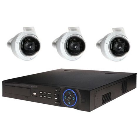 Kit de Vidéosurveillance Dahua Enregistreur DVR et 3 Caméras Dôme Analogiques HDCVI (1/3)
