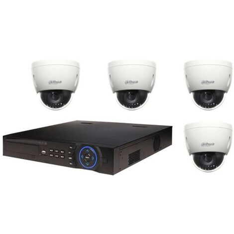 Kit de Vidéosurveillance Dahua Enregistreur DVR et 4 Mini Caméras Dôme Analogiques HDCVI (1/3)