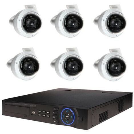 Dahua – Kit de vidéosurveillance 6 caméras dôme HDCVI 2Mp – Enregistreur DVR 16 chaînes – Résolution 1080p – Installation intérieure simple (1/3)