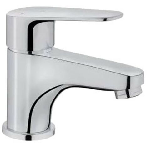 Robinet salle de bain mitigeur de lavabo chromé avec économiseur d'eau vidage complet NF (1/2)