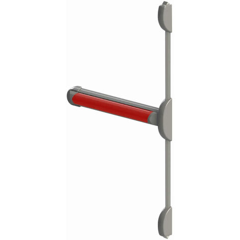 Serrure Anti Panique Touch Bar 840 mm Barre rouge 2 Points DOM Metalux