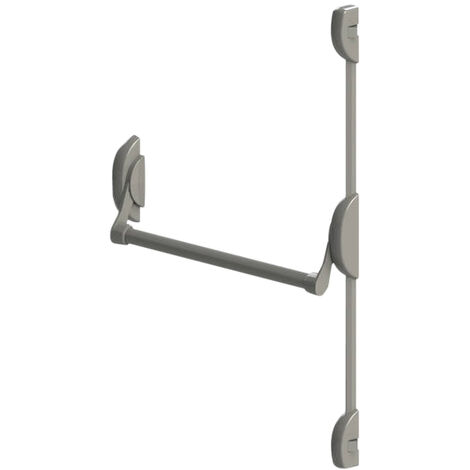 Serrure barre Anti Panique Cross Bar 2 Points lateraux DOM Metalux Couleur - Gris, Dimension - 1150 mm